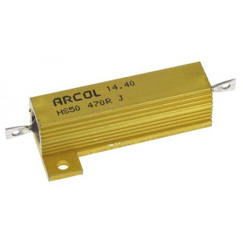 HS 50W 470R J HEATSINK RESISTOR 5% 